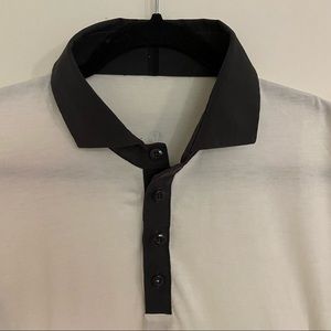Men’s Lululemon White Collared Golf Shirt